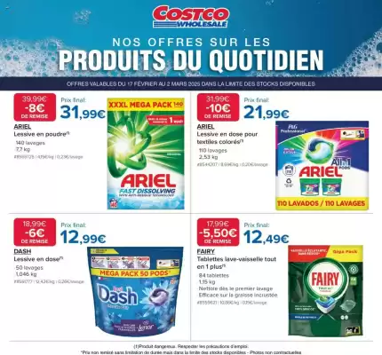 Catalogue Costco (valable jusqu'au 2-03)