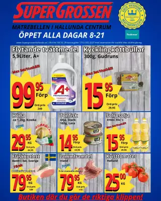 Supergrossen reklamblad (giltig till och med 23-02)