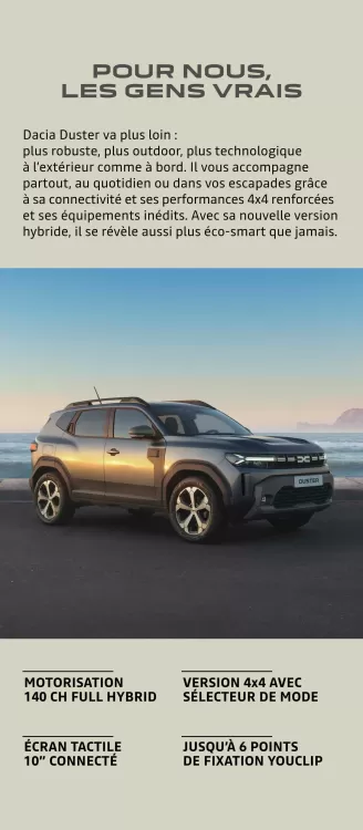 Catalogue Dacia (valable jusqu'au 18-02)