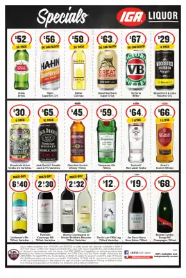 IGA Liquor catalogue (valid until 25-02)