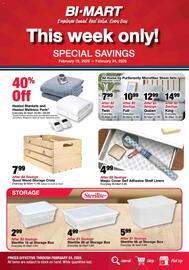 Bi-Mart Weekly Ad week 8 Page 1