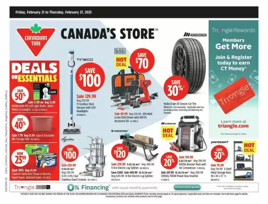 Canadian Tire flyer (valid until 27-02)