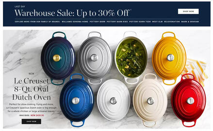 Williams Sonoma flyer Page 1