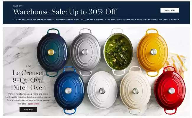 Williams Sonoma flyer (valid until 4-03)