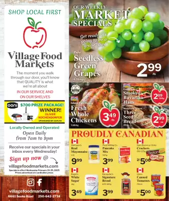 Village Food Markets flyer (valid until 25-02)