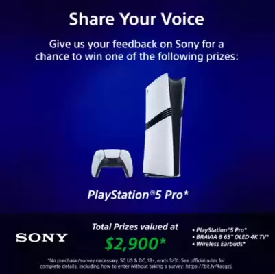 Sony flyer (valid until 31-03)