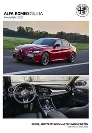 Alfa Romeo Flugblatt | Giulia 2024 Seite 1
