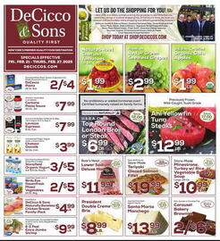 DeCicco & Sons Weekly Ad week 8 Page 1