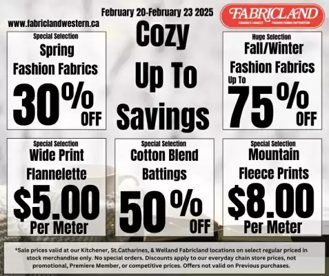 Fabricland flyer (valid until 26-02)