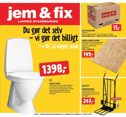 jem & fix tilbudsavis (gælder indtil 1-03)