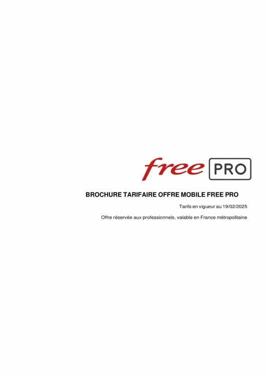 Catalogue Free (valable jusqu'au 31-12)