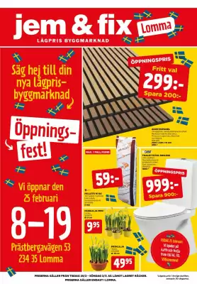 Jem&Fix reklamblad (giltig till och med 2-03)