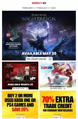 GameStop flyer (valid until 28-02)