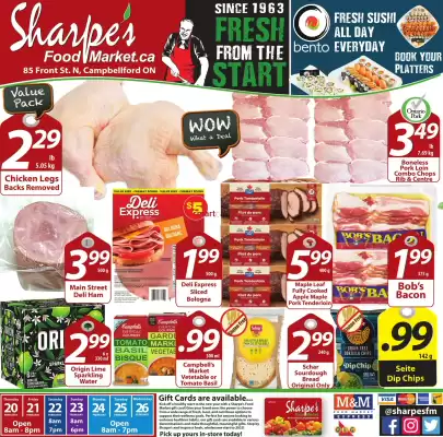 Sharpe's Food Market flyer (valid until 27-02)