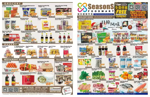 Seasons Foodmart flyer (valid until 7-03)