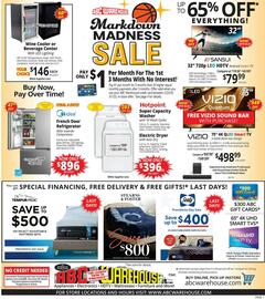 ABC Warehouse Weekly Ad week 9 Page 1