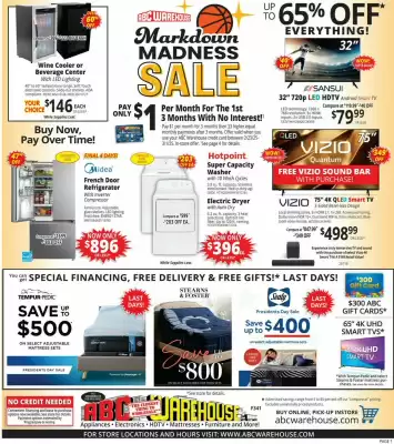 ABC Warehouse Weekly Ad (valid until 1-03)