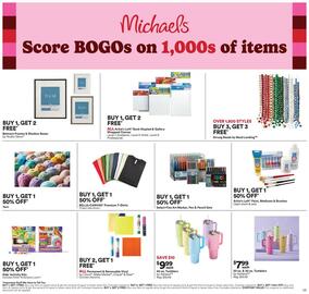 Michaels Weekly Ad week 9 Page 1