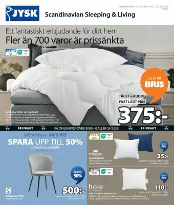 JYSK reklamblad (giltig till och med 9-03)