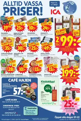 Ica Hajen Lagpris reklamblad (giltig till och med 2-03)