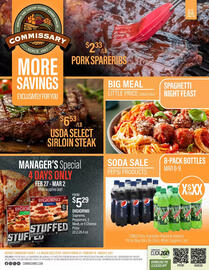 Commissary Weekly Ad Page 1