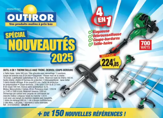 Catalogue Outiror (valable jusqu'au 31-05)