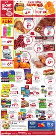 Giant Eagle Weekly Ad week 9 Page 1