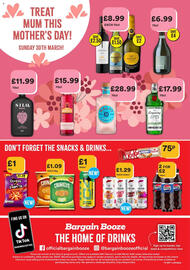 Bargain Booze leaflet Page 1