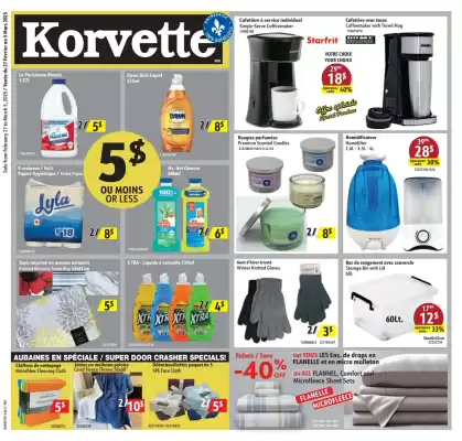 Korvette flyer (valid until 5-03)