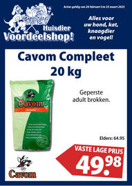 Huisdier Voordeelshop folder Pagina 1