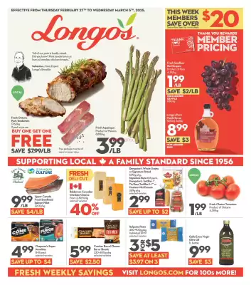 Longo's flyer (valid until 5-03)