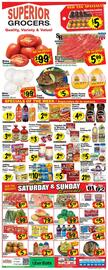 Superior Grocers Weekly Ad week 9 Page 1