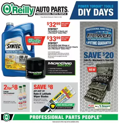 O'Reilly Auto Parts Weekly Ad (valid until 25-03)