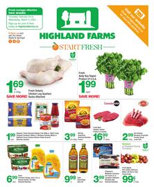 Highland Farms flyer Page 1