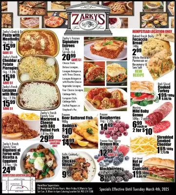 Zarky's flyer (valid until 4-03)