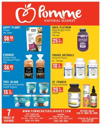 Pomme Natural Market flyer (valid until 5-03)