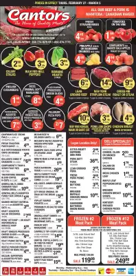 Cantor's Meats flyer (valid until 5-03)