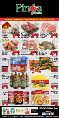 Pino's flyer (valid until 5-03)