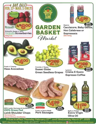 The Garden Basket flyer (valid until 5-03)