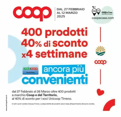 Volantino Coop Unicoop Tirreno (valido fino al 12-03)