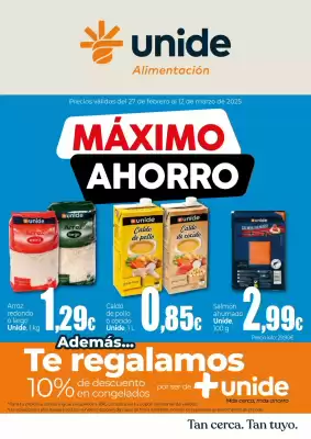 Folleto UNIDE Alimentación (válido hasta el 11-03)