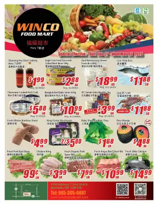 WinCo Food Mart flyer (valid until 5-03)