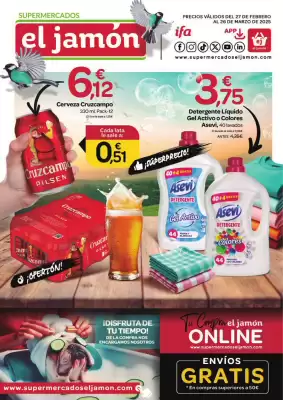 Folleto Supermercados El Jamón (válido hasta el 26-03)