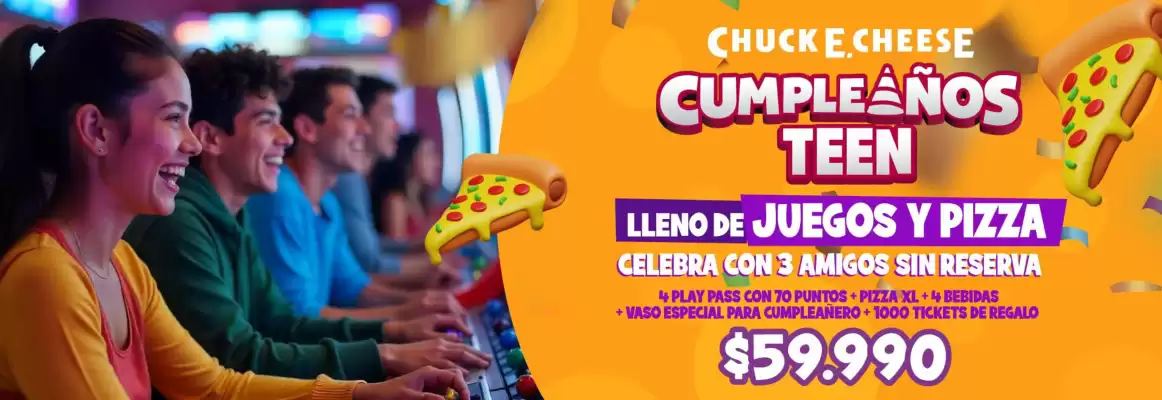 Catálogo Chuck E. Cheese´s (válido hasta 31-03)