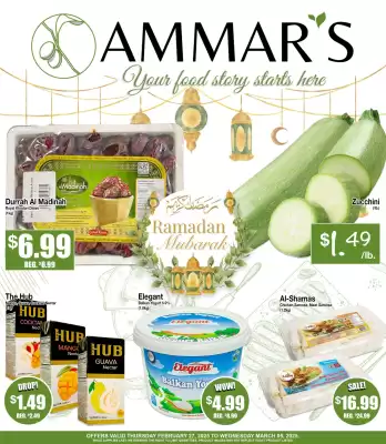 Ammar's Halal Meats flyer (valid until 5-03)