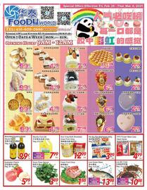 Foody World flyer week 9 Page 1