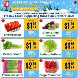 Joseph's Farm Market flyer week 9 Page 1