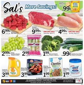 Sal's Grocery flyer week 9 Page 1