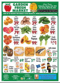 Garden Fresh Market Weekly Ad week 9 Page 1