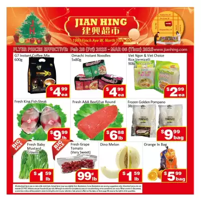 Jian Hing Supermarket flyer (valid until 6-03)